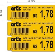 Etiquetas adesivas para impressora térmica