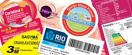 Etiquetas adesivos com impressão